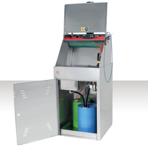 Spraygun washing unit automatic solvent based